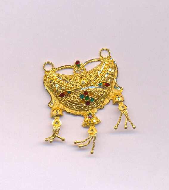 GOLD PENDENT PLAIN FANCY