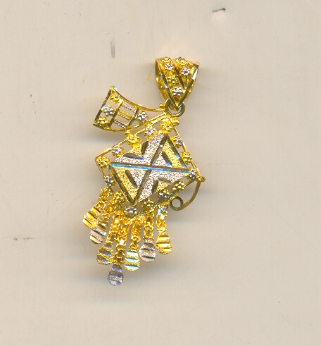GOLD PENDENT PLAIN FANCY