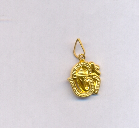 GOLD PENDENT PLAIN FANCY