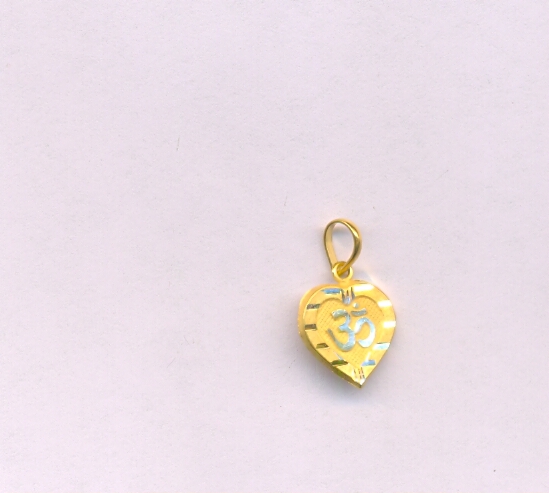 GOLD PENDENT PLAIN FANCY