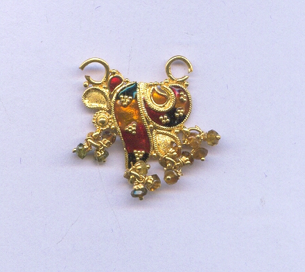 GOLD PENDENT PLAIN FANCY