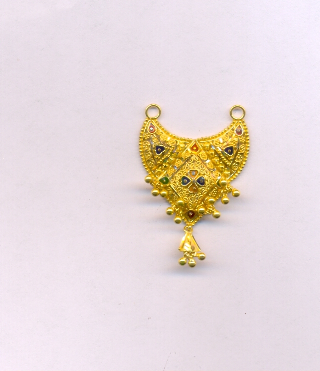 GOLD PENDENT PLAIN FANCY