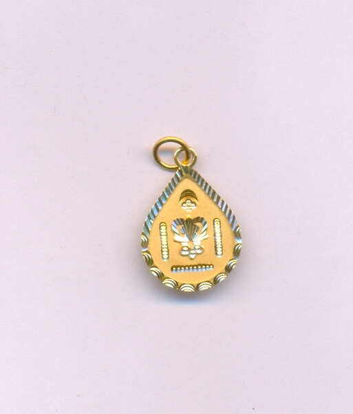 GOLD PENDENT PLAIN FANCY