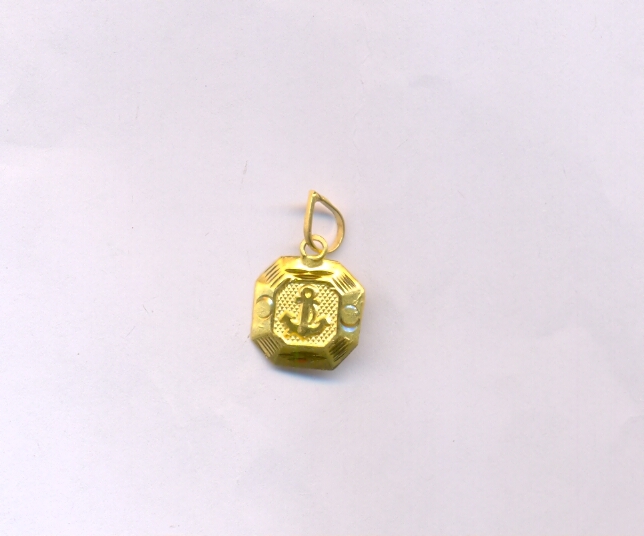 GOLD PENDENT PLAIN FANCY