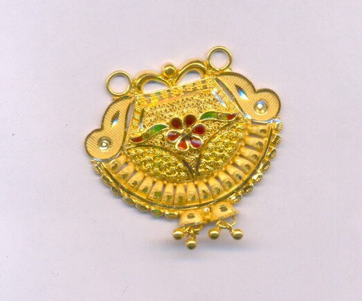 GOLD PENDENT PLAIN FANCY
