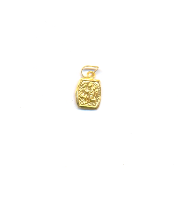 GOLD PENDENT PLAIN FANCY