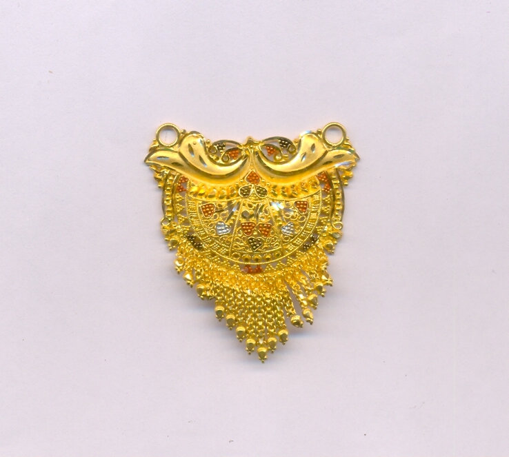 GOLD PENDENT PLAIN FANCY