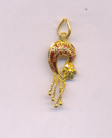 GOLD PENDENT PLAIN FANCY
