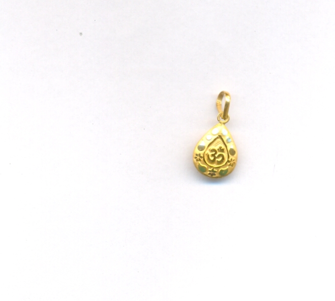 GOLD PENDENT PLAIN FANCY