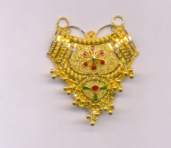 GOLD PENDENT PLAIN FANCY