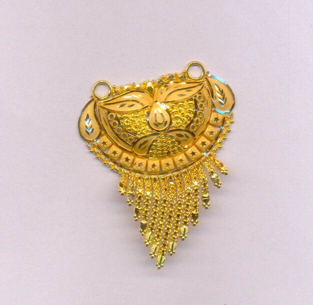GOLD PENDENT PLAIN FANCY