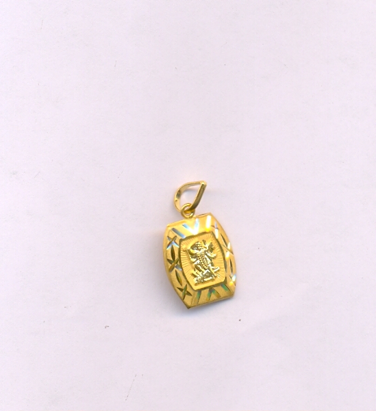 GOLD PENDENT PLAIN FANCY
