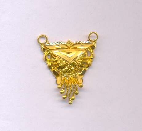 GOLD PENDENT PLAIN FANCY