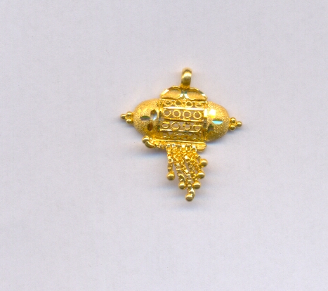 GOLD PENDENT PLAIN FANCY