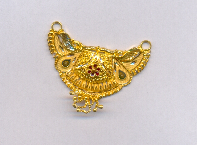 GOLD PENDENT PLAIN FANCY