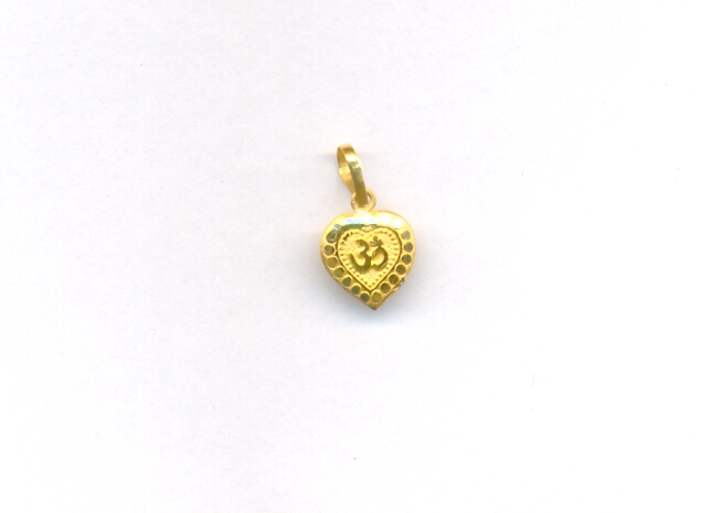 GOLD PENDENT PLAIN FANCY