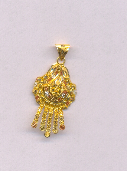 GOLD PENDENT PLAIN FANCY