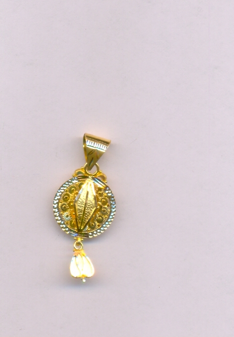 GOLD PENDENT PLAIN FANCY