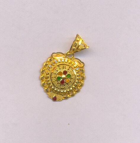 GOLD PENDENT PLAIN FANCY