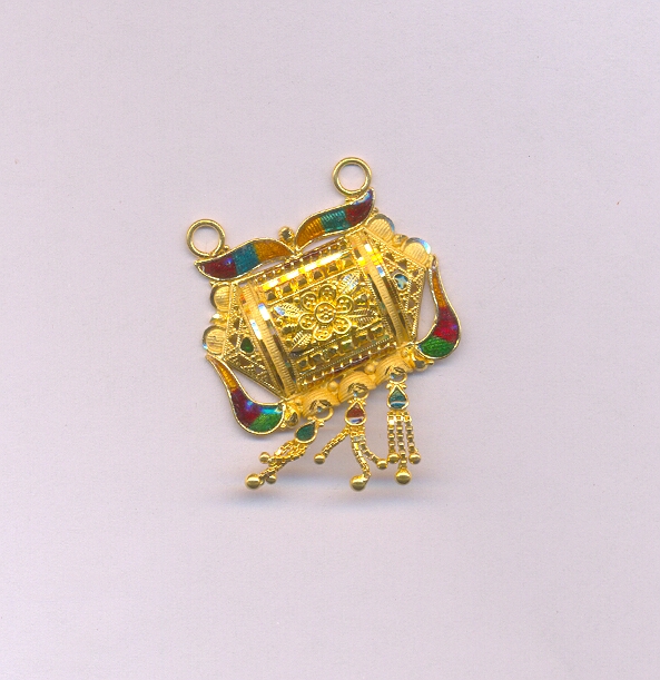 GOLD PENDENT PLAIN FANCY
