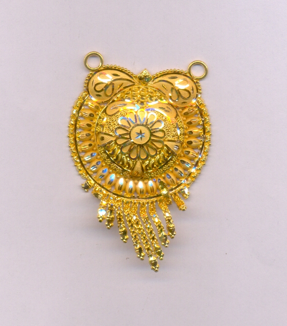 GOLD PENDENT PLAIN FANCY