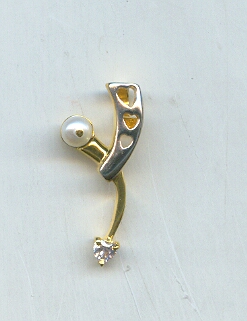 GOLD PENDENT PLAIN FANCY