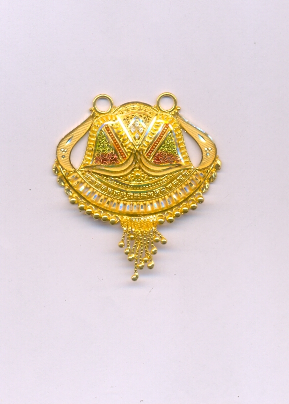 GOLD PENDENT PLAIN FANCY