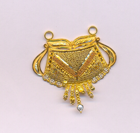 GOLD PENDENT PLAIN FANCY
