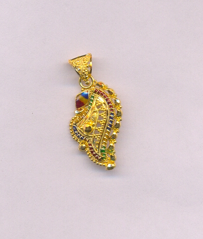 GOLD PENDENT PLAIN FANCY