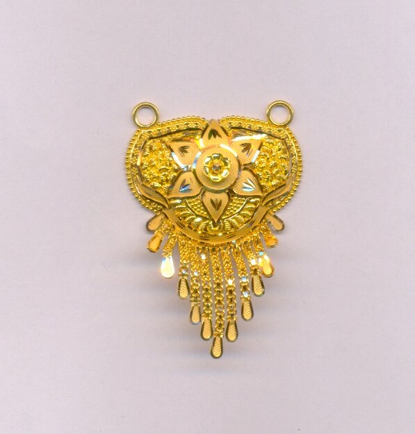 GOLD PENDENT PLAIN FANCY