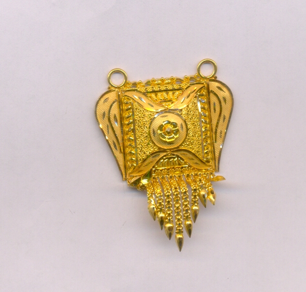 GOLD PENDENT PLAIN FANCY