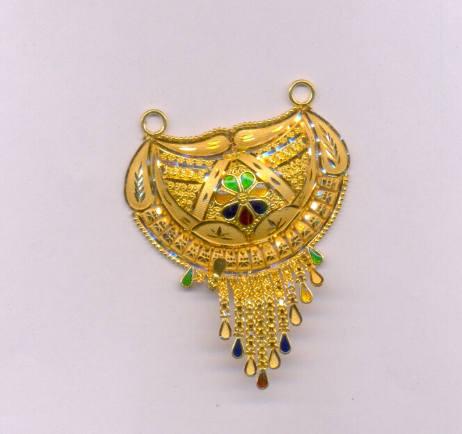 GOLD PENDENT PLAIN FANCY