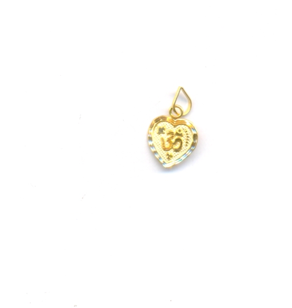GOLD PENDENT PLAIN FANCY