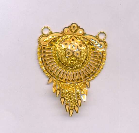 GOLD PENDENT PLAIN FANCY