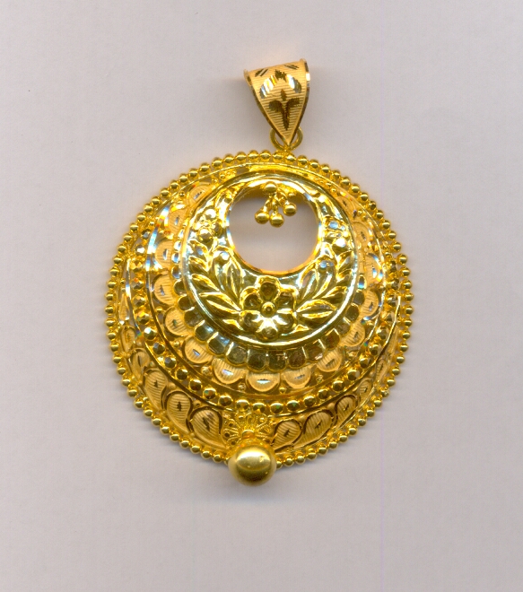 GOLD PENDENT PLAIN FANCY