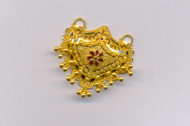 GOLD PENDENT PLAIN FANCY