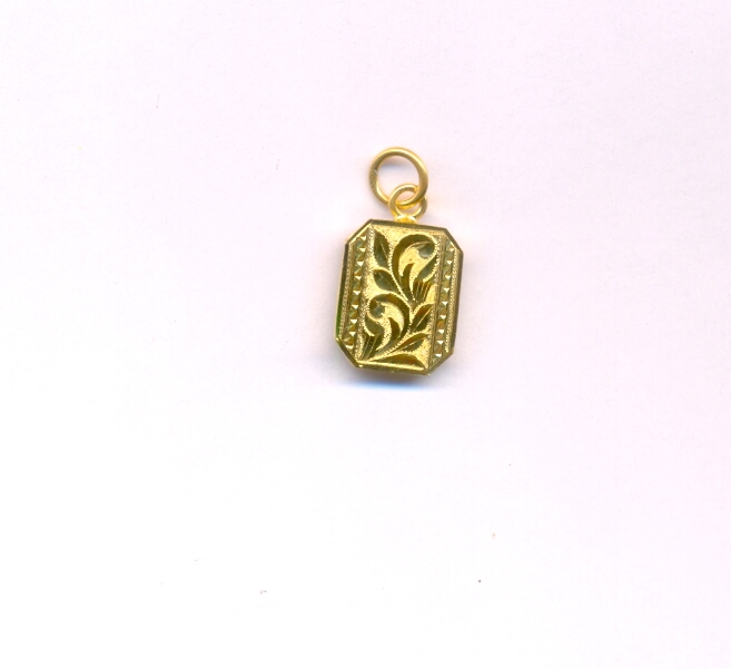 GOLD PENDENT PLAIN FANCY