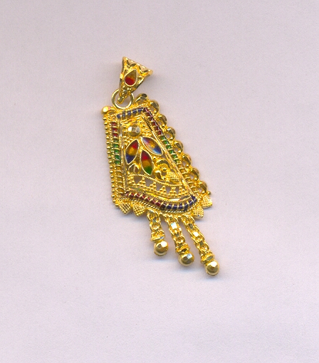 GOLD PENDENT PLAIN FANCY