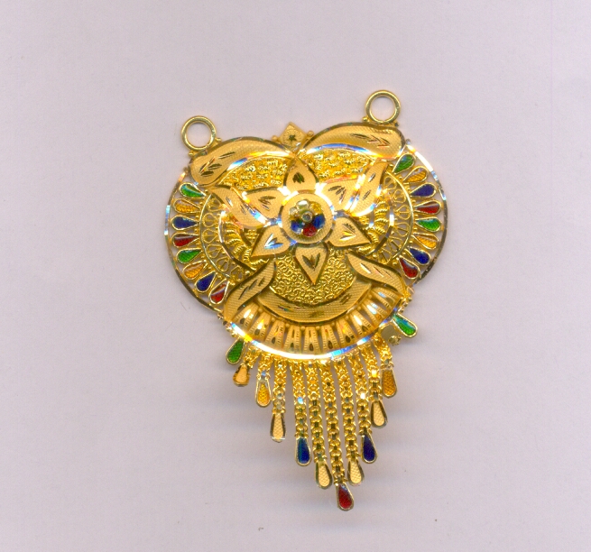 GOLD PENDENT PLAIN FANCY