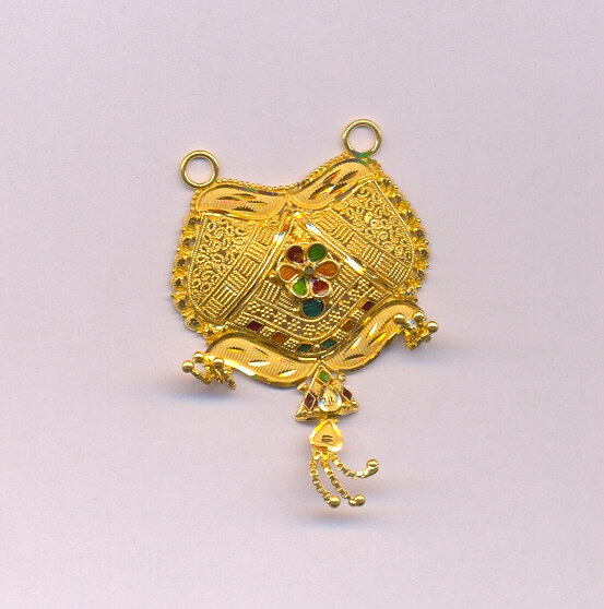 GOLD PENDENT PLAIN FANCY