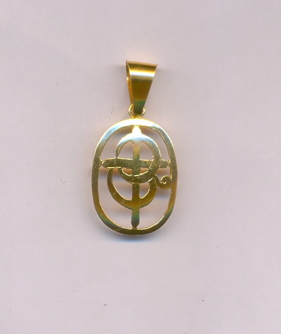 GOLD PENDENT PLAIN FANCY
