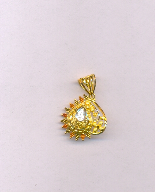 GOLD PENDENT PLAIN FANCY