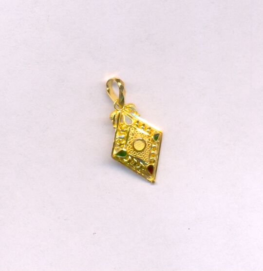 GOLD PENDENT PLAIN FANCY