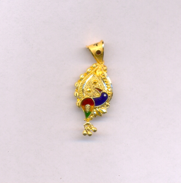 GOLD PENDENT PLAIN FANCY