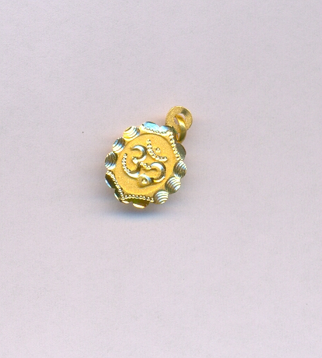 GOLD PENDENT PLAIN FANCY