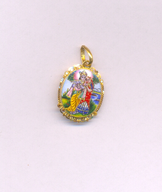GOLD PENDENT PLAIN FANCY