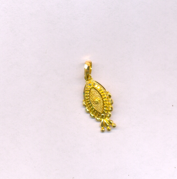 GOLD PENDENT PLAIN FANCY