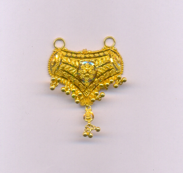 GOLD PENDENT PLAIN FANCY