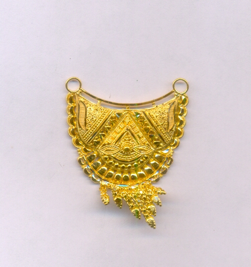 GOLD PENDENT PLAIN FANCY
