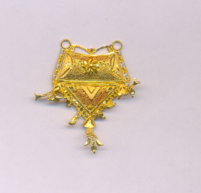 GOLD PENDENT PLAIN FANCY